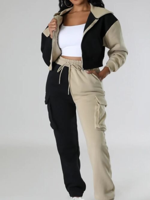 VSTEILER Dual-Fit Color-block Tracksuit