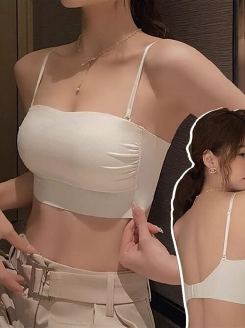 Detachable Strap Convertible Push-Up Bra – Strapless, Halter & Classic Wear | Soft Wireless Lift Bra for Women