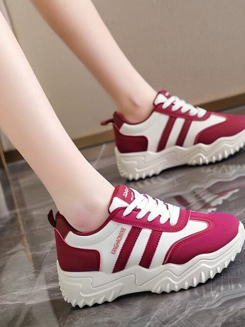 Women’s Platform Sneakers – Casual Sport Style Thick Sole Shoes | Comfortable Everyday Walking Sneakers