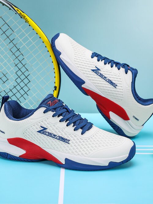 Men's Court Tennis & Badminton Shoes – Non-Slip Lightweight Breathable Athletic Footwear for Indoor & Clay Court Sports