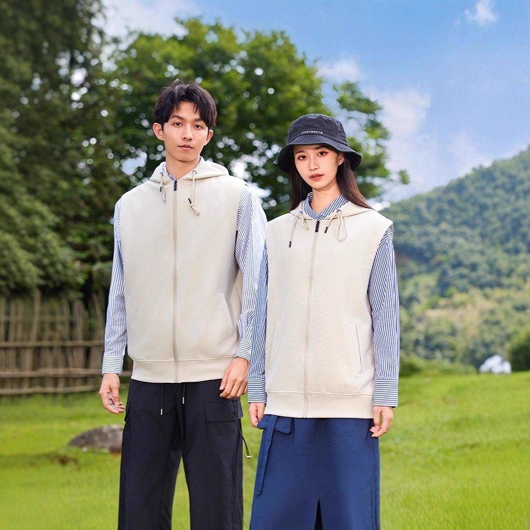 Unisex Zip-Up Fleece Sweater Vest – Casual Couples Matching Sleeveless Jacket for Fall, Outdoor & Everyday Layering