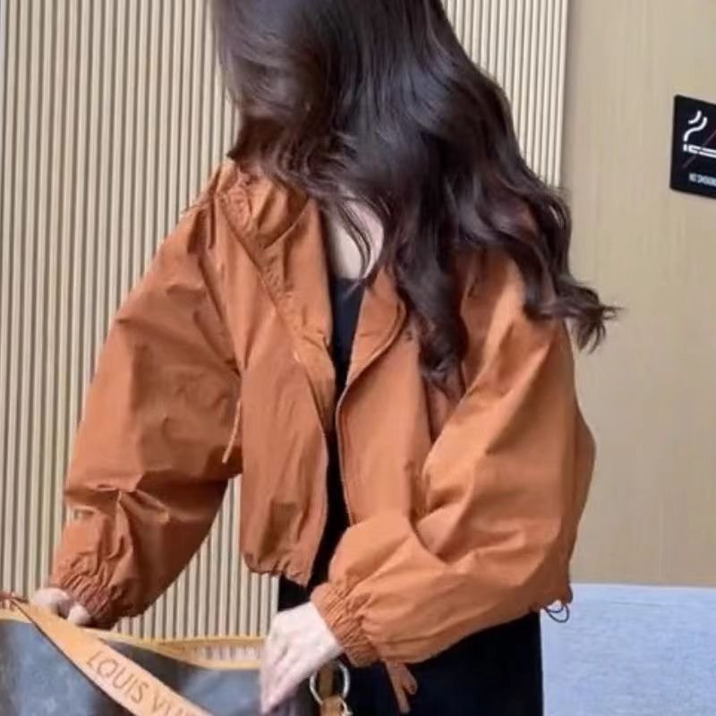 Women's Casual Windbreaker Jacket – Lightweight Versatile Zip-Up Coat for Spring, Fall Layering & Everyday Streetwear